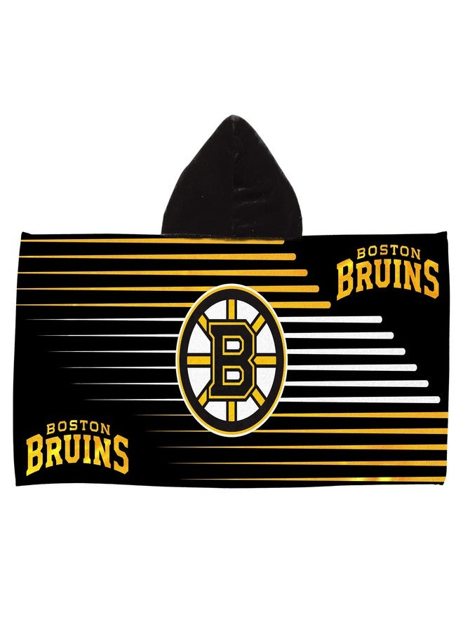 Northwest Boston Bruins NHL Goalie Youth Hooded Towel 22x51 inches - Image 1