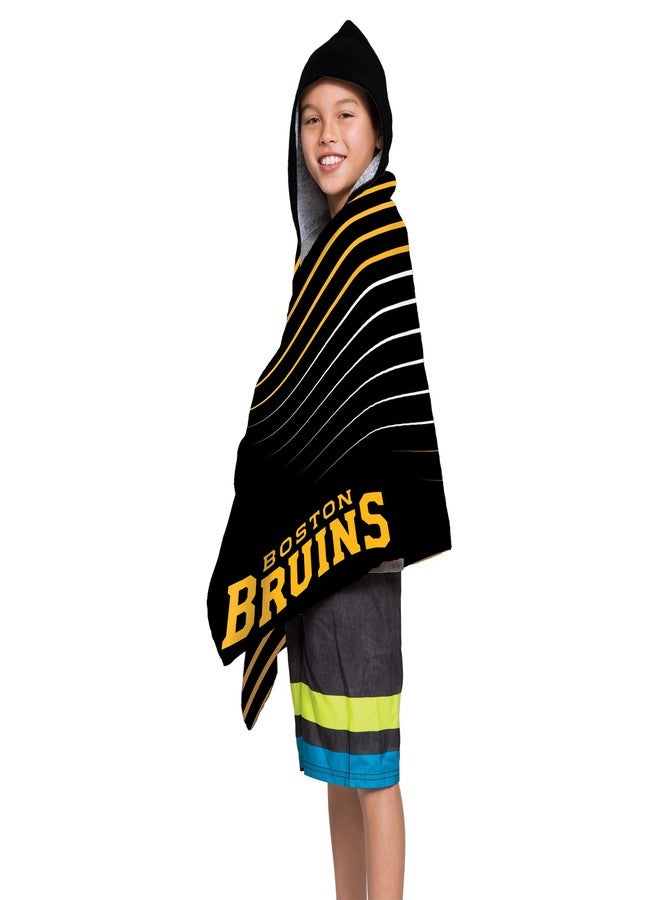 Northwest Boston Bruins NHL Goalie Youth Hooded Towel 22x51 inches - Image 2