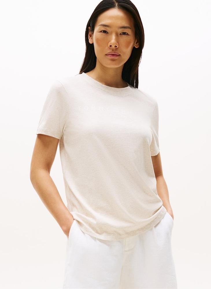 تومي هيلفيغر تيشيرت كورب لوجو قصير الأكمام - Image 1