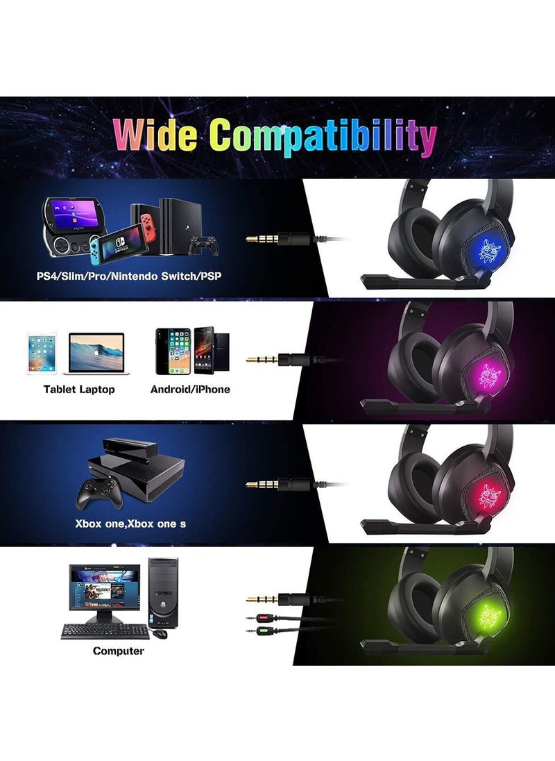 onikuma - K19 Gaming Wired Headset With Microphone For PS4 PS5 ZOne X Series Switch PC - Image 1