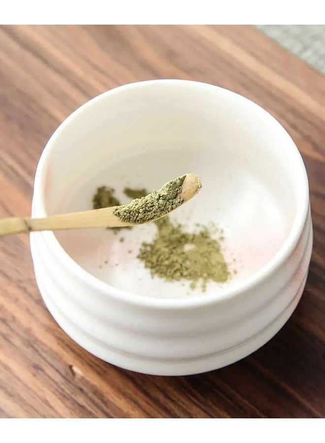 BOUND MOAT 4pcs Matcha Set Matcha Whisk Kit Included Matcha Bowl, Bamboo Whisk,Ceramic Whisk Holder,Scoop,Traditional Matcha Tool Set for Matcha Tea Ceremony (White and Pink) - Image 4