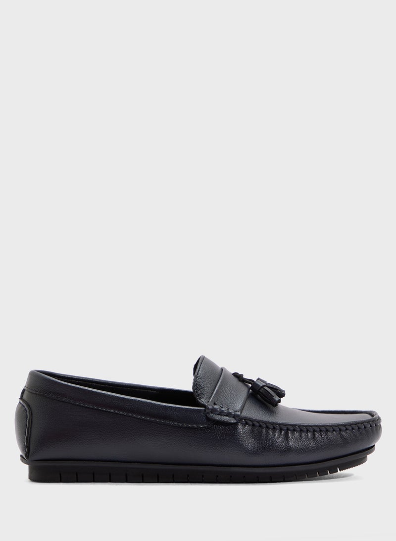 Robert Wood Tassel Detail Hand Stitched Casual Loafers  - Image 1