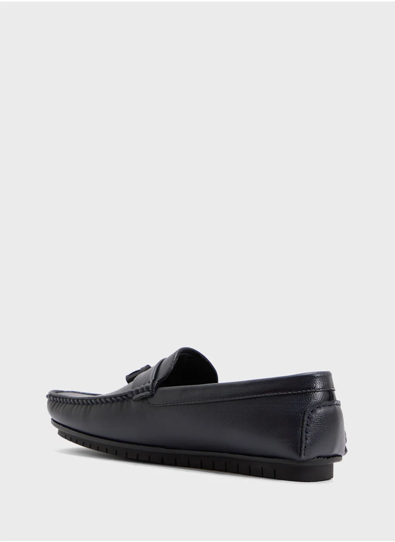 روبرت وود Tassel Detail Hand Stitched Casual Loafers