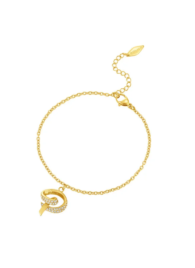 بوليس Flake Bracelet for Women Gold Plating with CharmsPEJLB0002402