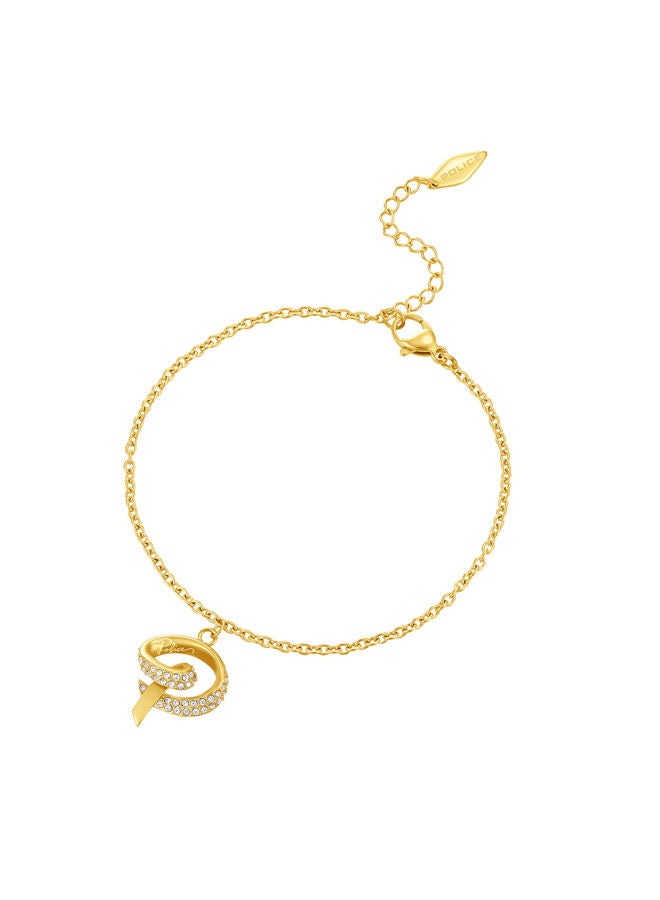 POLICE Flake Bracelet for Women Gold Plating with CharmsPEJLB0002402  - Image 1