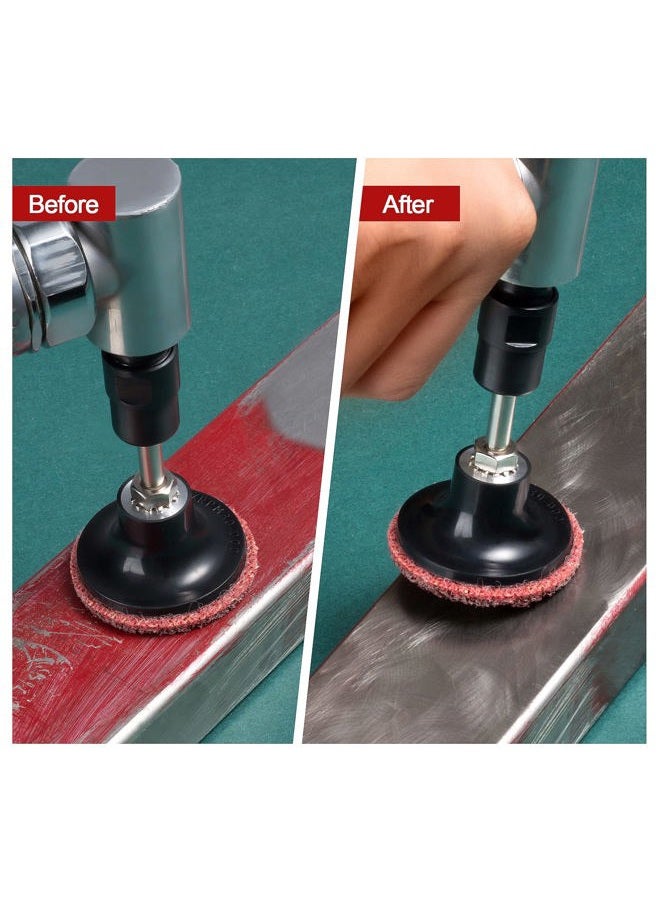 S SATC 46PCS Sanding Discs 2 Inch Roll Lock Quick Change Discs 1pcs 1/4'' Holder Surface Conditioning Discs Fine Medium Coarse for Die Grinder Surface Strip Grind Polish Burr Finish Rust Paint Removal - Image 5
