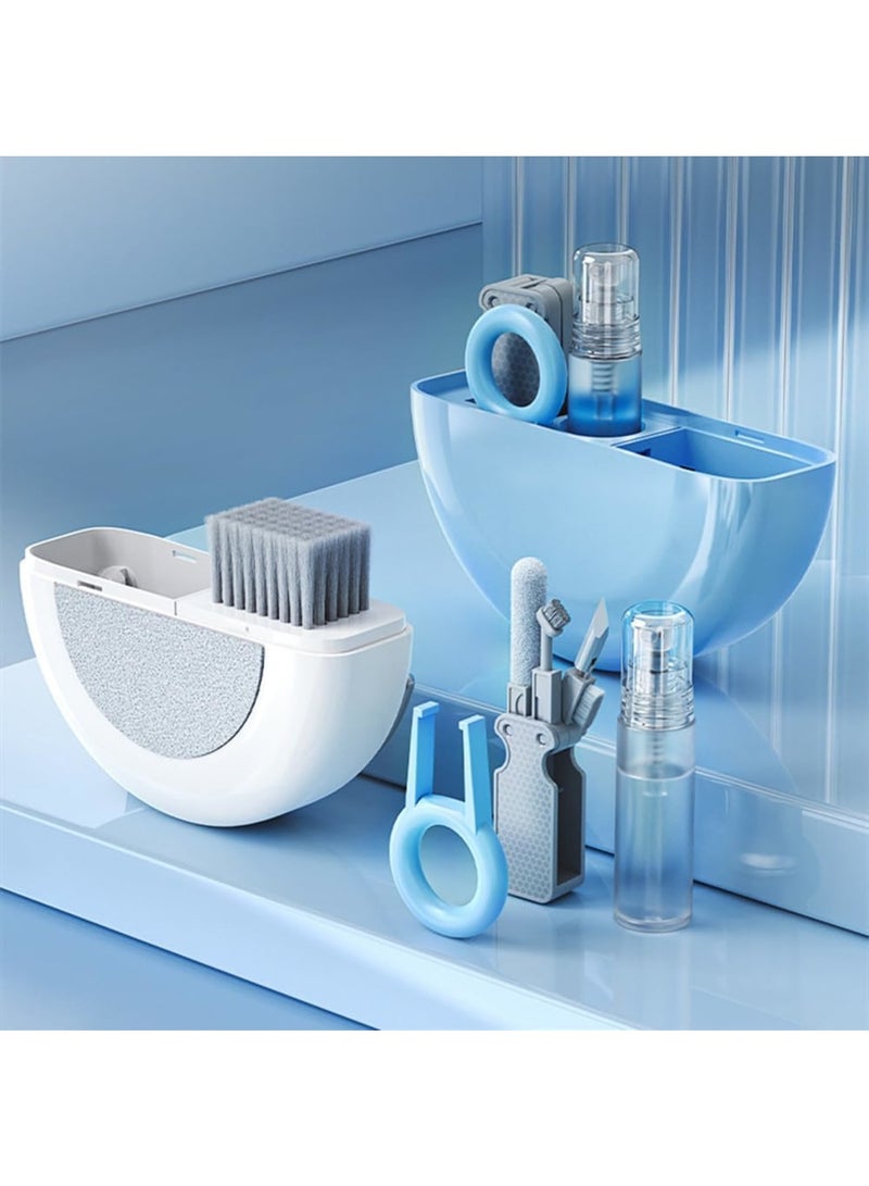 Barakah Keyboard Cleaning Kit, 10-in-1 Multifunctional Laptop Computer Screen Cleaning Brush With Microfiber Cloth And Brush, Portable Headphone Earbud Phone Cleaning kit for AirPods, Cell Phone, Earphones - Image 1