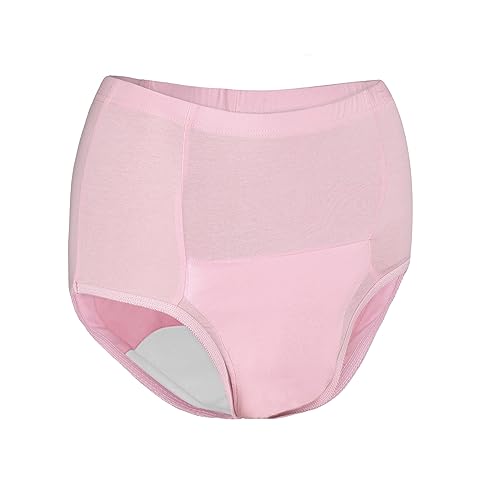 MAGICMOON 120ml Absorbent Incontinence Underwear for Women, Washable - Reusable Leakproof Panties, Underwear for Bladder Leakage Protection (Pink, 2XL) - Image 1