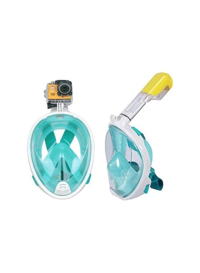 Full Face Snorkel Mask, 180° Panoramic View, Turquoise - 7586/6 - Image 3