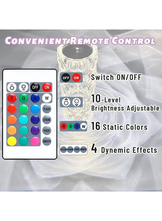 Crystal Diamond Touch Lamp - 16-Color Changing - Image 3