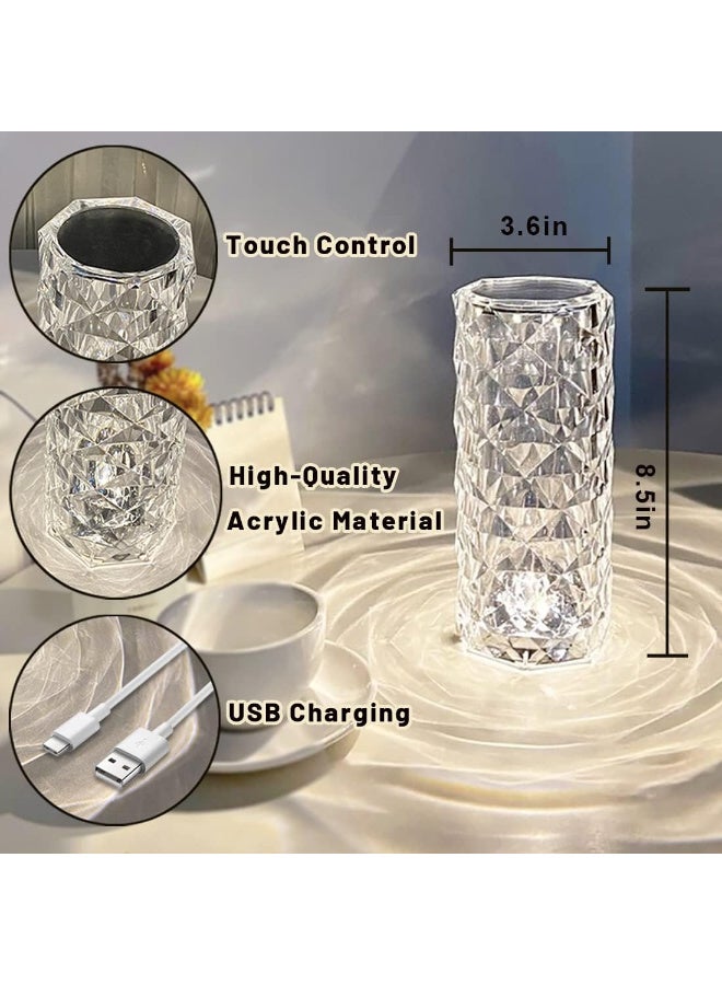 Crystal Diamond Touch Lamp - 16-Color Changing - Image 2