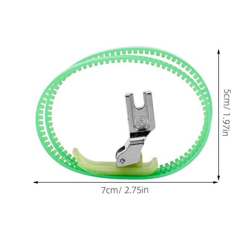 Minkissy Double Roller Presser Foot Wear Resistant For Leather And Fabric Sewing - Image 3