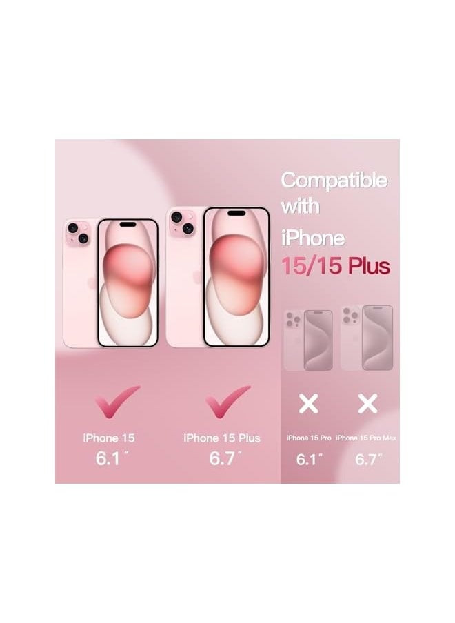 Camera Lens Protector for iPhone 15 6.1-Inch and iPhone 15 Plus 6.7-Inch, Bling Glitter Individual 9H Tempered Glass Metal Ring Cover, HD Clear, 1 Set (Pink) - pzsku/Z65B88A9EC6D43764AC8DZ/45/_/1736248813/aec8d743-fd7f-4365-a95a-15be01a0f3bc