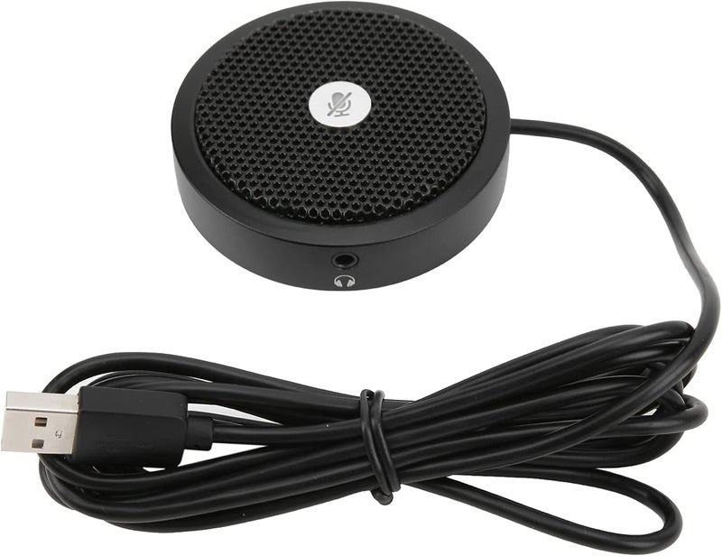 ميكروفون OmniDirectional من aqxreight قابل للتوصيل الفوري بالكمبيوتر عبر USB للاستخدام في المؤتمرات والمكاتب عبر الإنترنت - Image 1