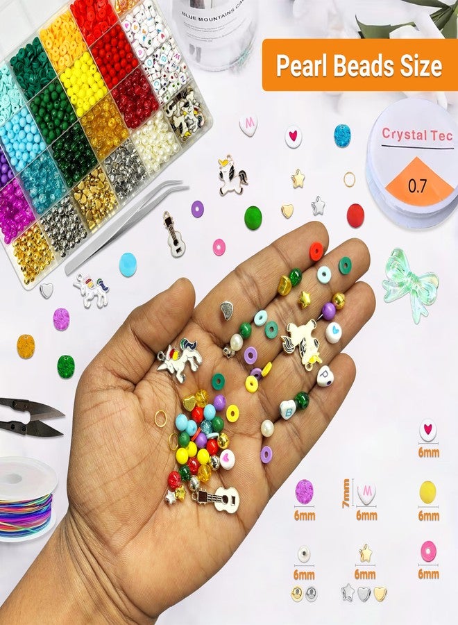 STEMTICS Bracelet Making Set for Girls Age 8-12 Years Old with Beads and Charms | Stylish Jewellery Birthday Gift Kit for Girl Kids 8, 9, 10, 11, 12 Year Old (Rainbow) - Image 4