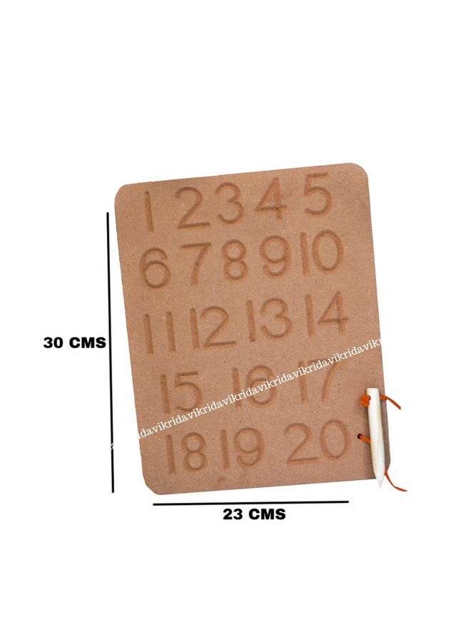 VikriDA Educational Tracing Wooden Board for Kids | Handwriting, Counting and Learning Slates for Children | Reversible Set of 8 | Numbers with Shape - Image 4