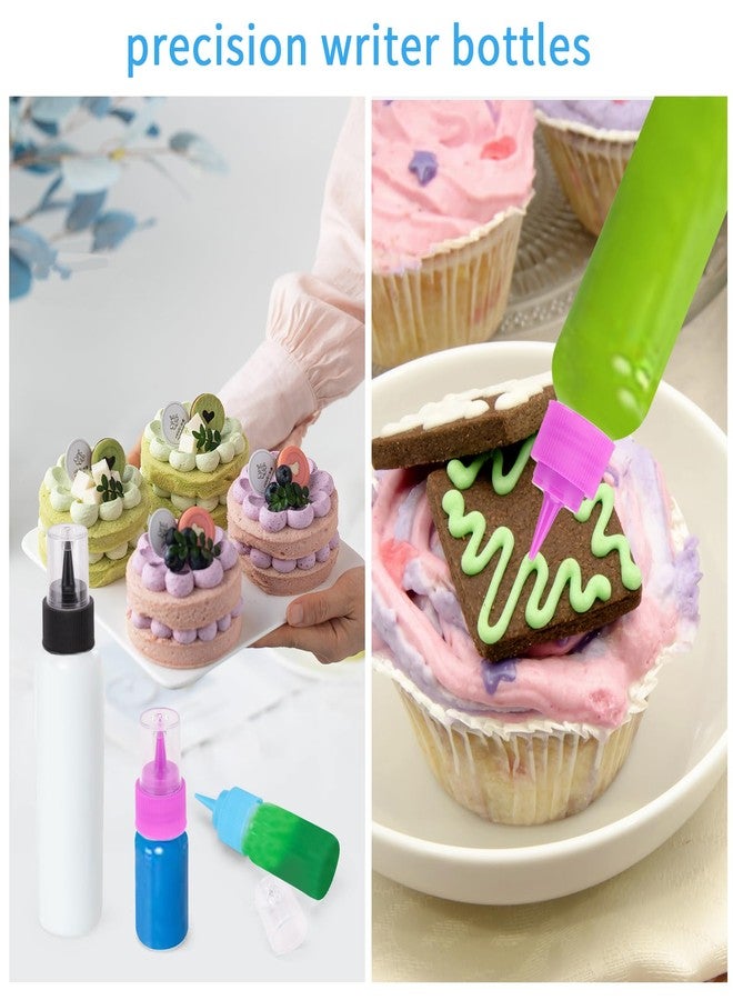 DODHEG 6 Pcs Writer Bottles, Small Squeeze Bottle, Condiment Squeeze Bottles, For Cakes Decorating, Food DIY, Ice Cream Decoration etc, 4 OZ - Image 5