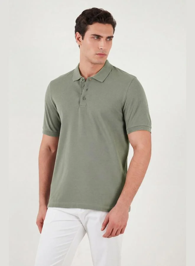 Buratti  Buratti Cotton Regular Fit Button-Down Polo Collar T-Shirt Men's POLO COLLAR T-SHIRT 5902127 for Men | Best Price UAE