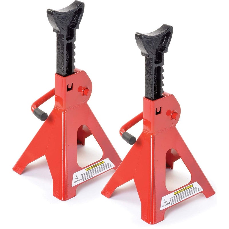 Generic Oypla 3 Ton Heavy Duty Ratchet Jack Lifting Axle Stands - Set of 2  - Image 1