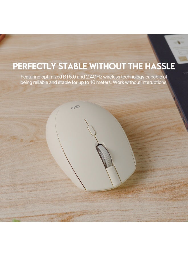 FANTECH W193 GO Dual Mode Wireless Mouse – Silent Click, 2.4GHz & Bluetooth, Ergonomic Design, 1600 DPI  - Image 1