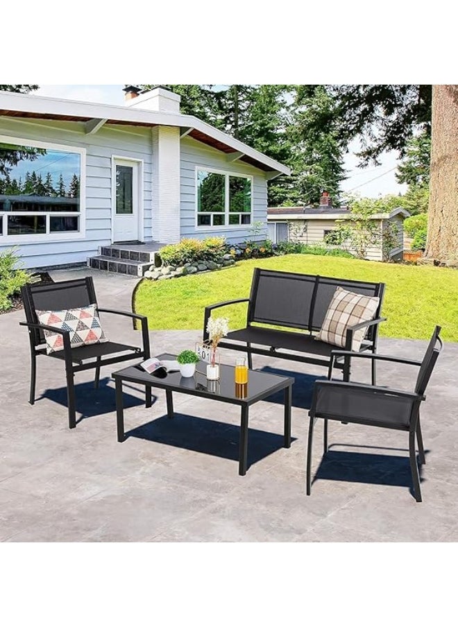 Anovara Outdoor Furniture Balcony Furniture 4 Pieces Garden Outdoor Furniture Set include 3 Chairs and 1 Coffee Table - pzsku/Z65B8F28C07320518BCE5Z/45/_/1737016503/e91e3d15-ccdb-4c31-be81-13d054e35bee