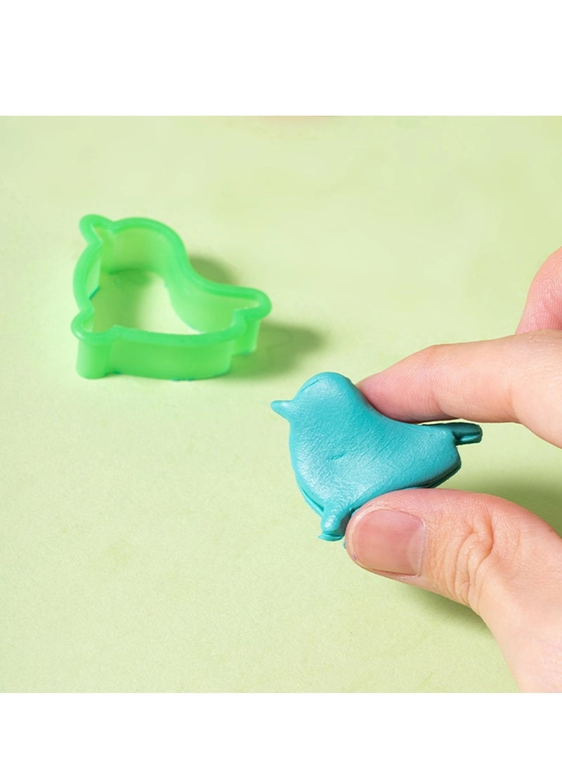 Deli 8-Piece Plasticine Set With Three Molds - Image 5