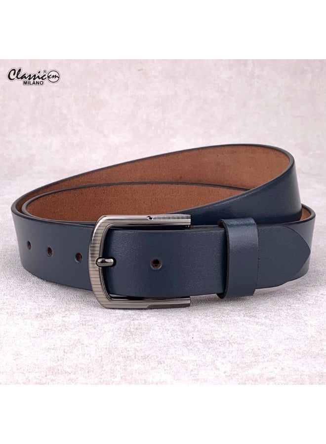 Classic Milano Leather Belt for Men – Genuine Leather Mens Belt, Formal & Casual Dress Belt Men with Gift Box, Adjustable Men's Belts, Office & Daily Wear