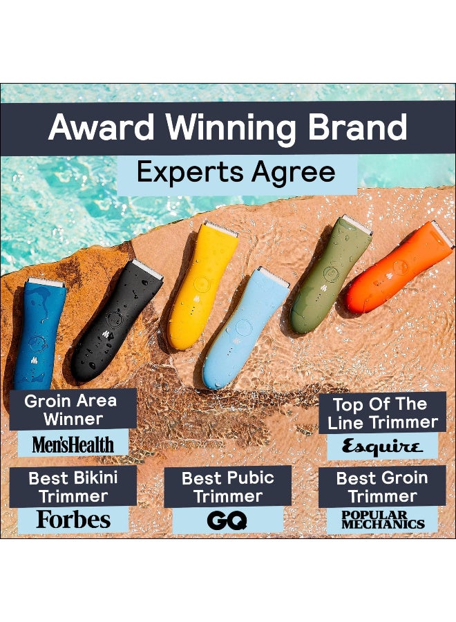 Meridian The Trimmer Premium - Body Hair Trimmer & Electric Shaver for Men and Women for Pubic Hair, Chest, Legs & Bikini Line, Waterproof & Rechargeable, Blaze - Image 4