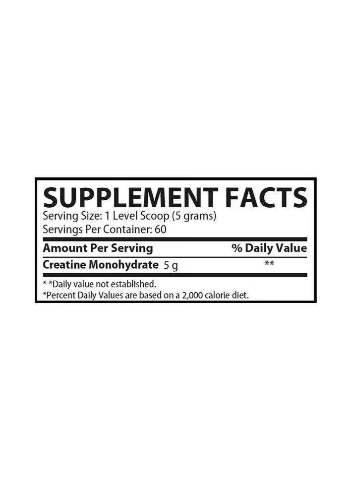 Creatine Micronized 60 Servings 300G