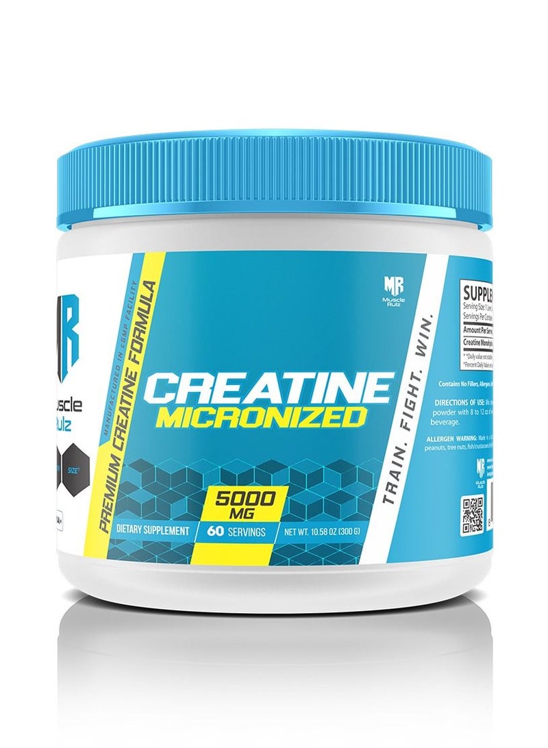 Muscle Rulz Creatine Micronized 60 Servings 300g - Image 1