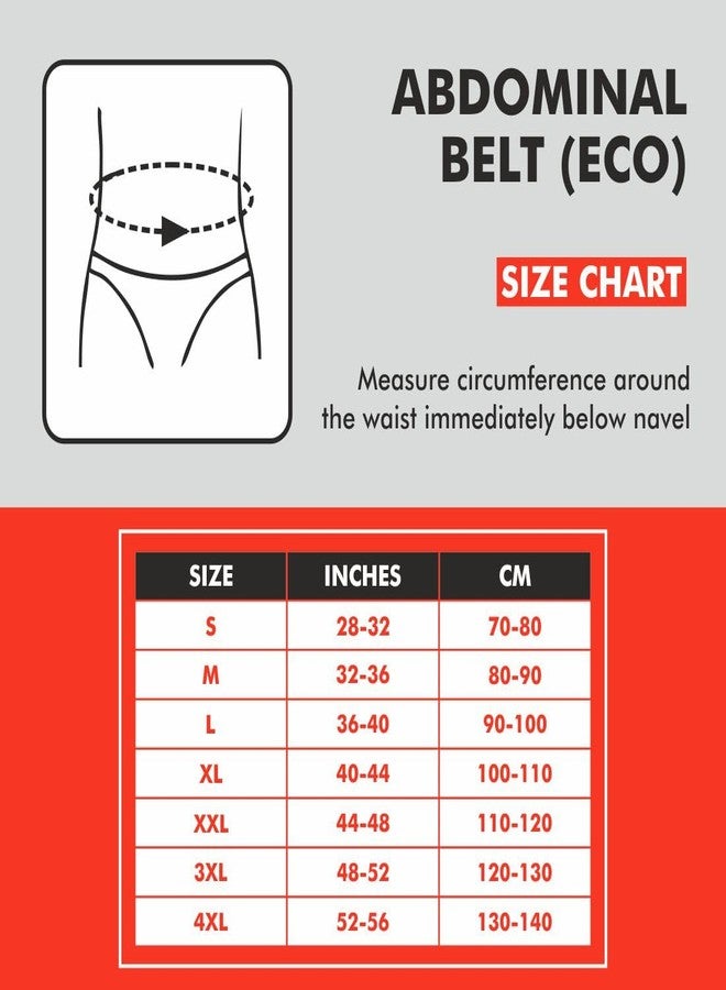 SAMSON Abdominal Belt for Tummy Reduction and Lower Back Pain Relief, Postpartum Belly Support Binder, Breathable Waist Slimming Belt for Women & Men (Medium) (80-90 CM) - Image 5