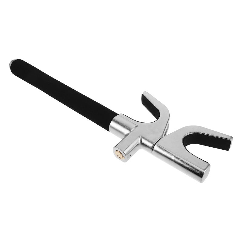 Anti Theft Steering Wheel Lock Adjustable Retractable U Shape Car Security Lock with Key for Auto Truck SUV Van - Image 2