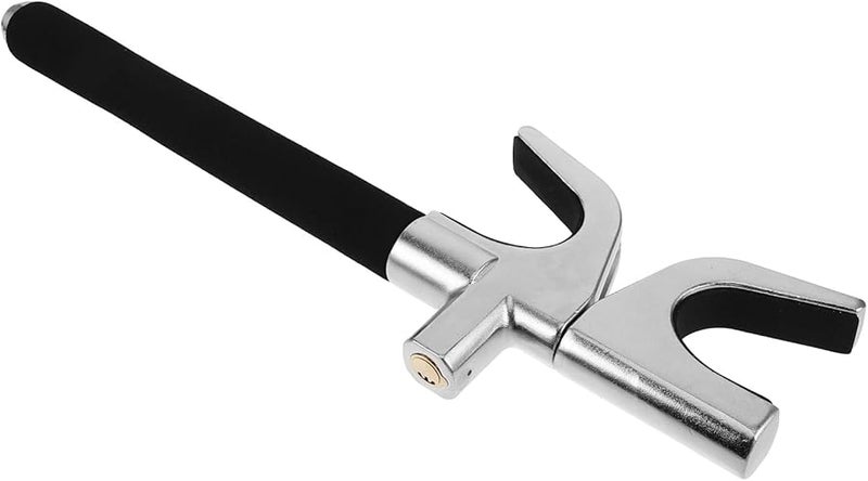 Anti Theft Steering Wheel Lock Adjustable Retractable U Shape Car Security Lock with Key for Auto Truck SUV Van - Image 1
