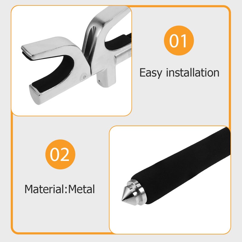 Anti Theft Steering Wheel Lock Adjustable Retractable U Shape Car Security Lock with Key for Auto Truck SUV Van - Image 4