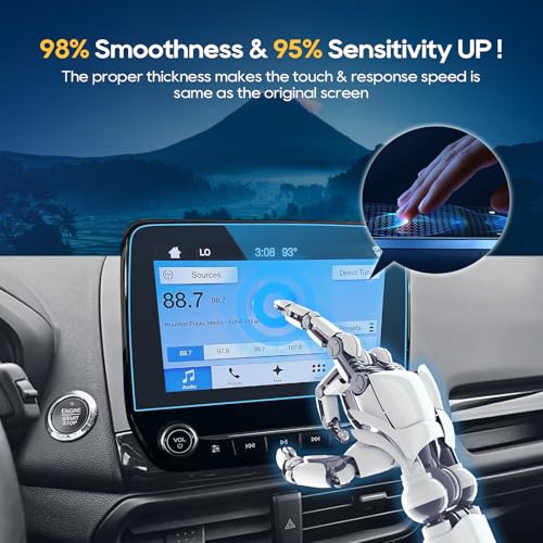LFOTPP TRAPEZOID 9H Car Navigation Tempered Glass Screen Protector for 2018 Ford EcoSport SYNC 3 (8-inch) - Image 3