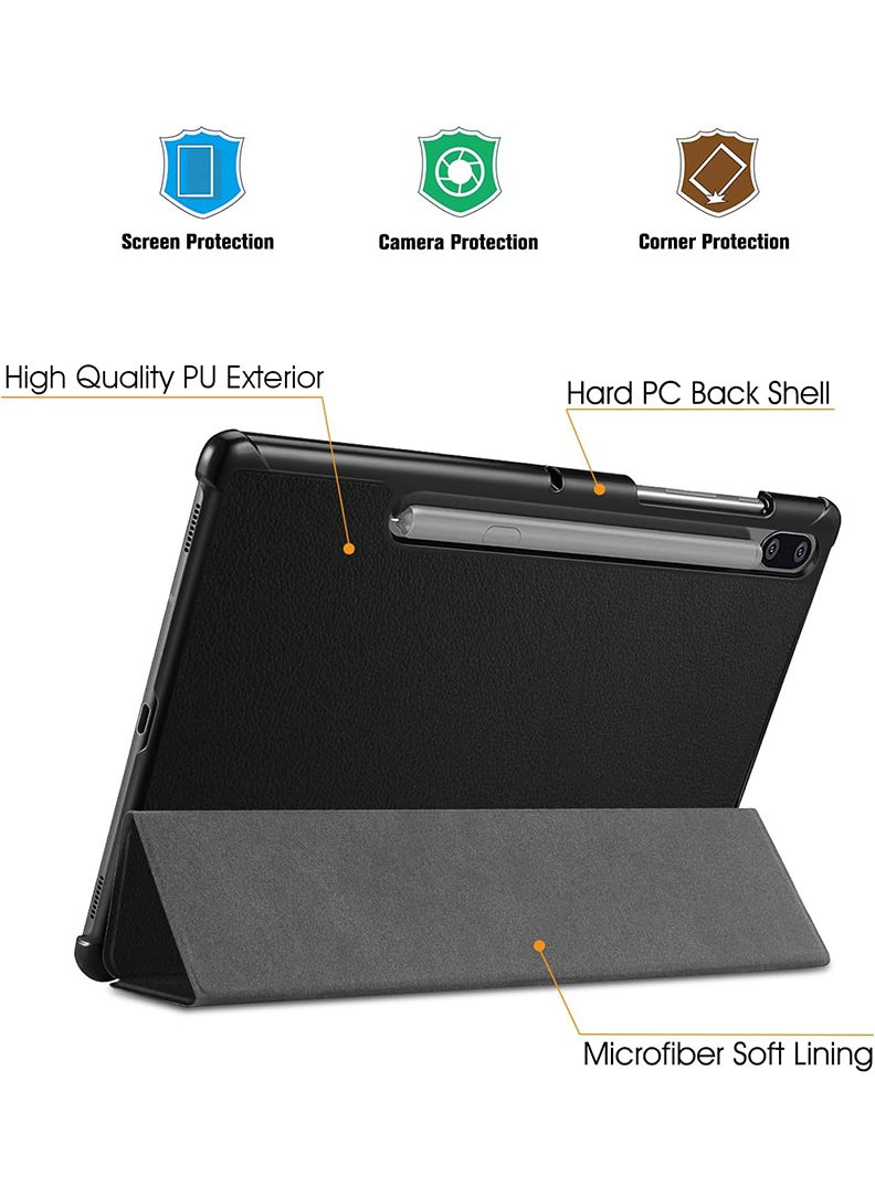 Theodor - Protective Flip Case For Samsung Galaxy Tab S6 With Trifold Stand Auto Wake Sleep Shockproof Cover Parkour special events copy - Image 1