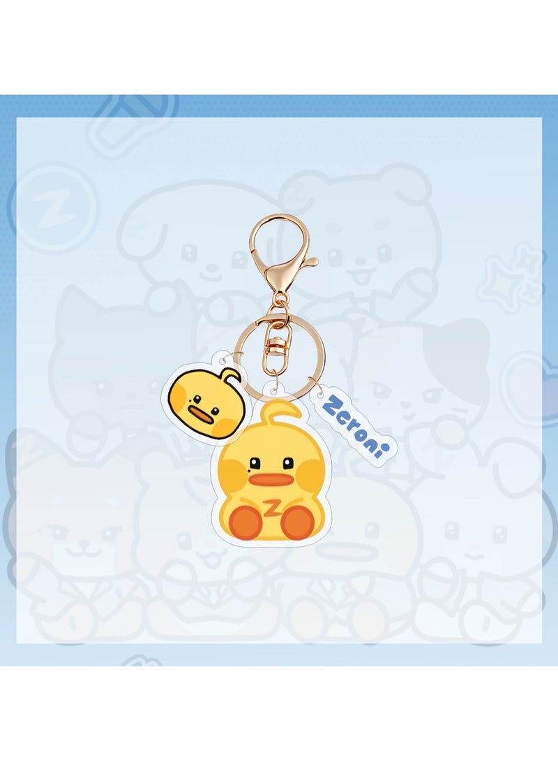 general ZEROBASEONE - 10 Pieces Cartoon Acrylic Keychain, Cute Animal Keychain, Clear Logo, KPOP ZB1, Backpack Accessories, Gift Keychain - Image 2