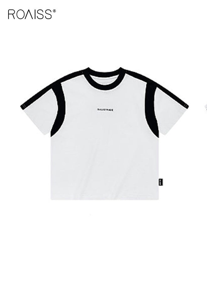 roaiss Boys Summer T-shirt, Short Sleeve Round Neck Tops, Stylish Unique T shirt for Boys, Suitable for Daily Wear or Any Occasion - Image 2