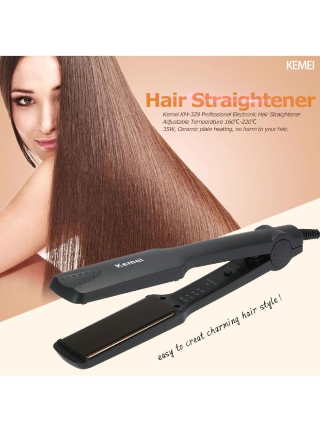 NIBEMINENT Professional Electric Hair Straightener Black 0.397kg - Image 3