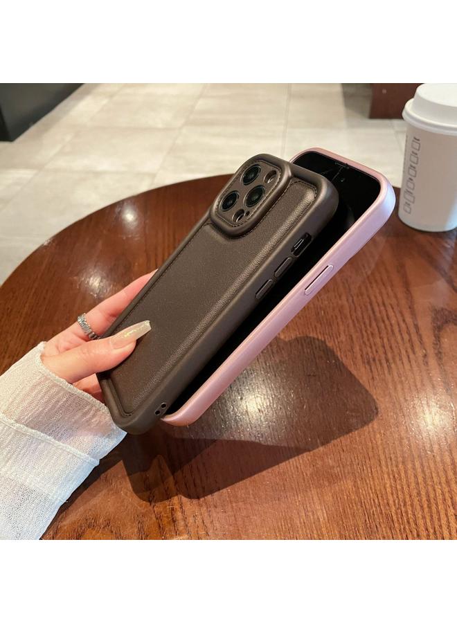 زبون جراب لهاتف iPhone 12 Pro مصنوع من الجلد ومصنوع من مادة TPU - Image 4