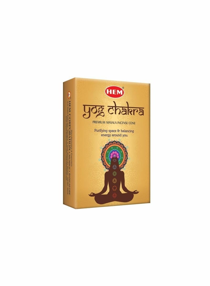 HEM Premium Yog Chakra Incense Cones