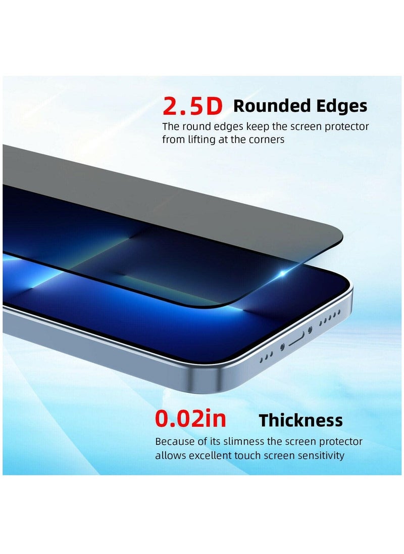 Raxoom iPhone 13 Pro 5G 6.1 inch, Privacy Tempered Glass Screen Protector, Easy Installation Bubble Free - Image 2