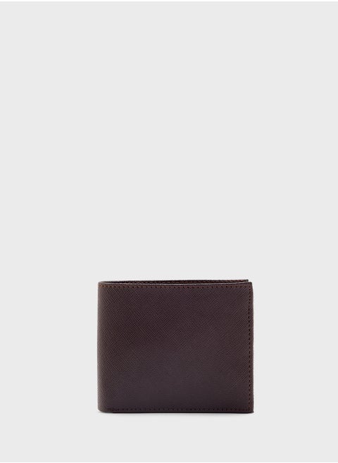 Safiano Texture Two Tone Bi-Fold Wallet