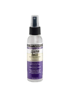 Aunt Jackie's Aunt Jackies Grapeseed Style and Shine Recipes Shine Boss Refreshing Sheen Hair Mist Gives Curls Waves and Coils Shine Without Oily Feel 4 oz 