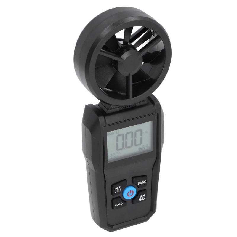 MESTEK Digital Anemometer with LCD Display 6 Wind Speed Units m/s km/h knots ft/s mile/h ft/m - Multiple Measurements Wind Speed Volume Power Temperature Dew Point Wet Bulb Humidity for Wind Energy Meteorolo - Image 3