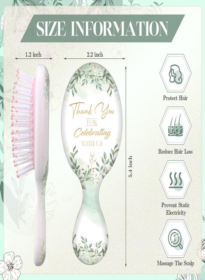 Meanplan 12 Pcs Mini Hair Brush Bulk Wedding Party Gifts Mini Travel Detangler Brush Ease Knots Without Breakage for Most Hair Types Bridesmaid Gifts Bridal Shower Party Proposals for Guests - Image 2