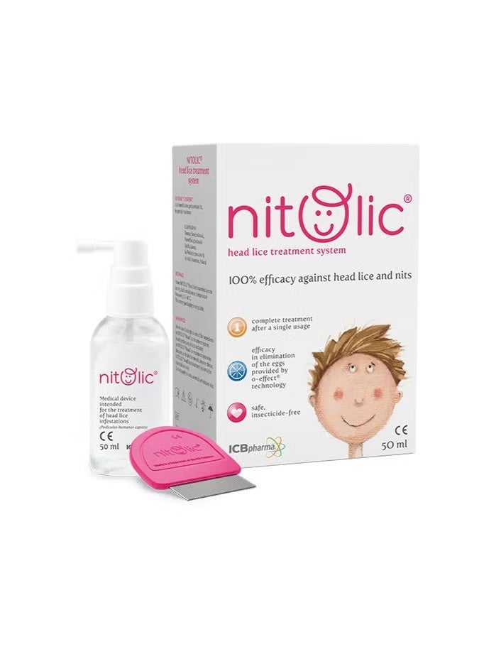 Nitolic head lice Treatment 50ml - Image 1