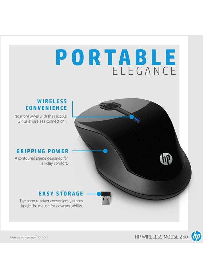 HP Wireless Mouse 250 Black - Image 5