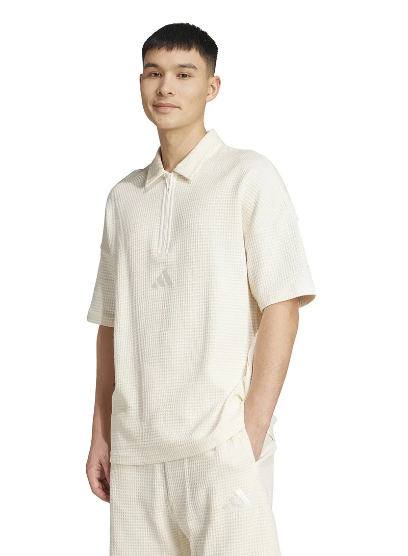 All Szn Waffle Knitted Polo