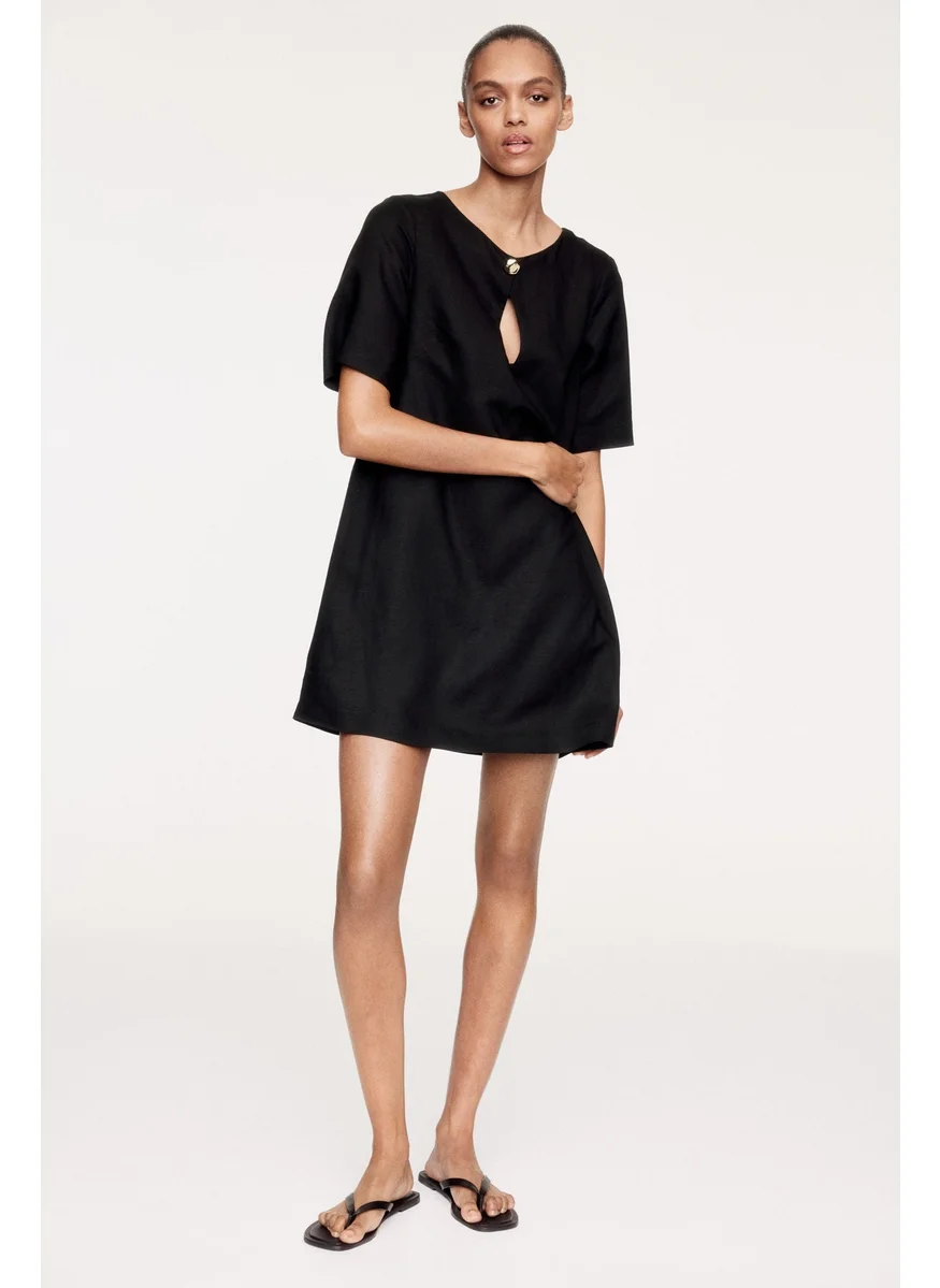 H&M Linen-Blend Dress